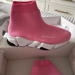 COPY - girls pink sock kids sneakers